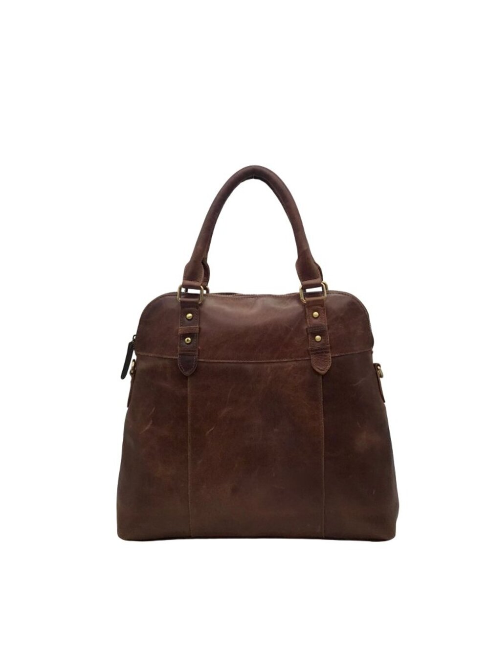 The Leather Store Brown Leather Weekender Bag